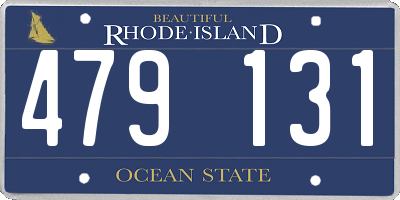 RI license plate 479131