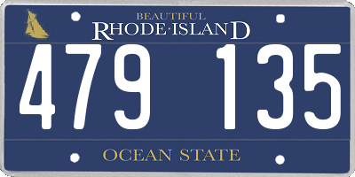 RI license plate 479135