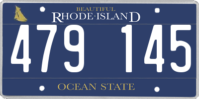 RI license plate 479145