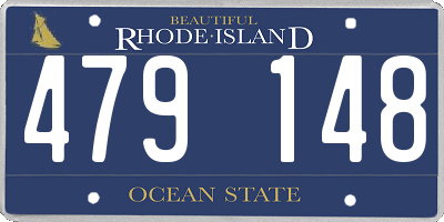 RI license plate 479148
