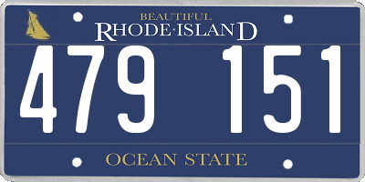 RI license plate 479151