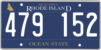 RI license plate 479152