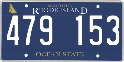 RI license plate 479153