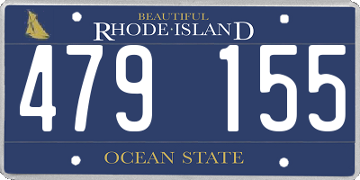 RI license plate 479155