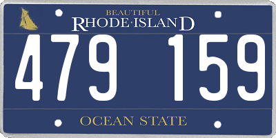 RI license plate 479159