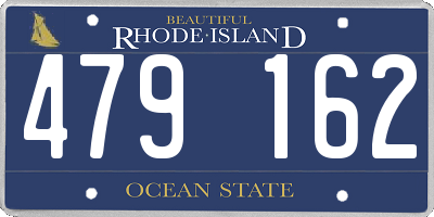 RI license plate 479162