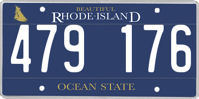 RI license plate 479176