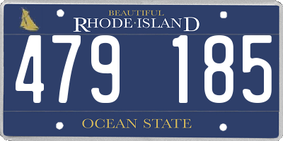 RI license plate 479185