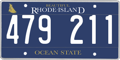 RI license plate 479211