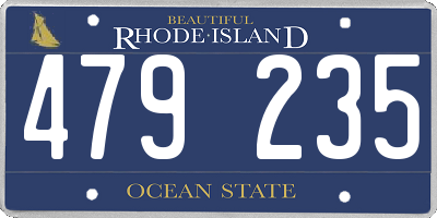 RI license plate 479235