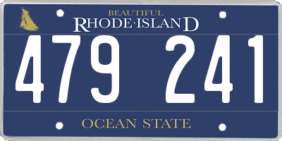 RI license plate 479241