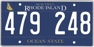 RI license plate 479248