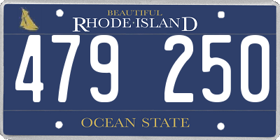 RI license plate 479250