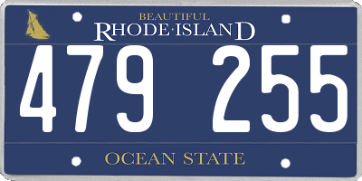 RI license plate 479255