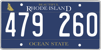 RI license plate 479260