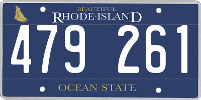 RI license plate 479261