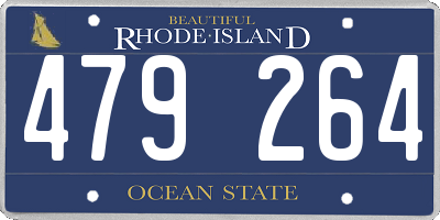 RI license plate 479264