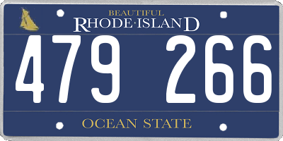 RI license plate 479266