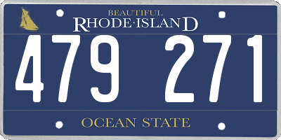 RI license plate 479271