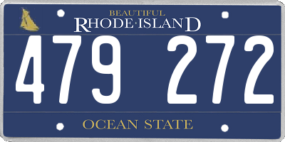 RI license plate 479272