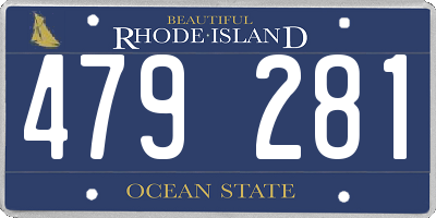 RI license plate 479281