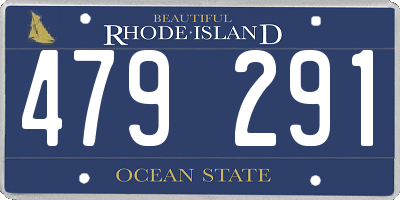 RI license plate 479291