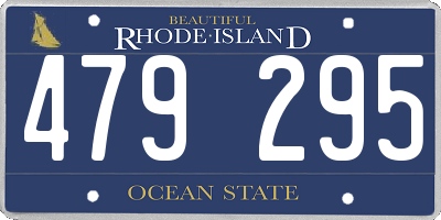 RI license plate 479295