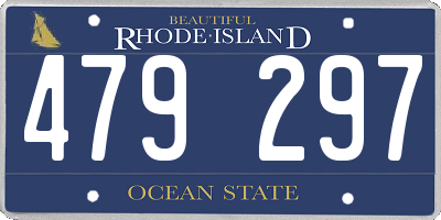RI license plate 479297