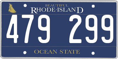 RI license plate 479299