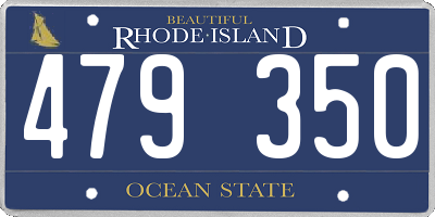 RI license plate 479350