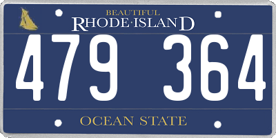 RI license plate 479364