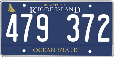 RI license plate 479372
