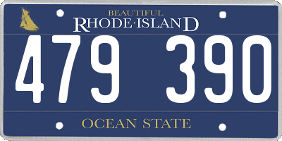 RI license plate 479390