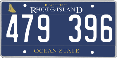 RI license plate 479396
