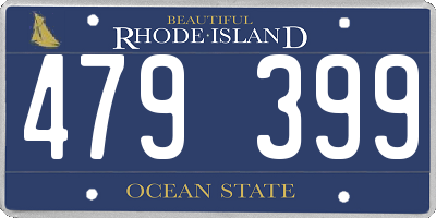 RI license plate 479399