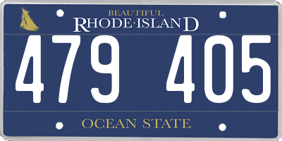RI license plate 479405
