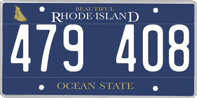 RI license plate 479408