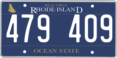 RI license plate 479409