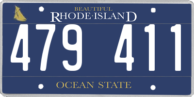 RI license plate 479411