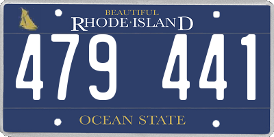 RI license plate 479441