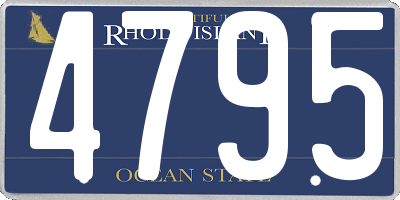 RI license plate 4795