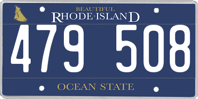 RI license plate 479508