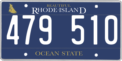 RI license plate 479510