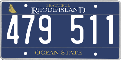 RI license plate 479511