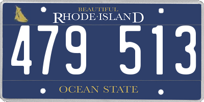 RI license plate 479513