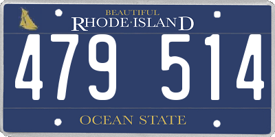 RI license plate 479514