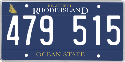 RI license plate 479515