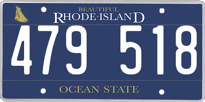 RI license plate 479518
