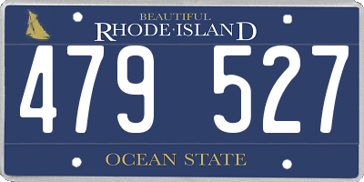 RI license plate 479527