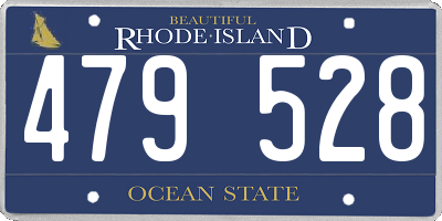RI license plate 479528